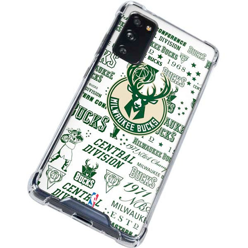 NBA Milwaukee Bucks Historic Blast New Galaxy S20 FE Clear Case